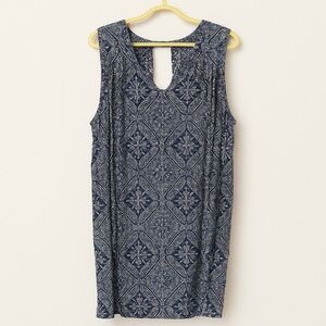 Jules & Leopold Blue Patterned Tank Top/Dress